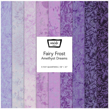 Fairy Frost  9 FQ Set - Amethyst Dreams Set by Michael Miller Fabrics, Image