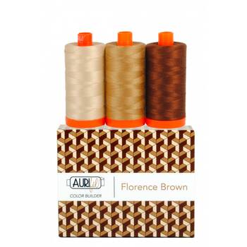 Aurifil Color Builder 3pc Set - Florence Brown, Image