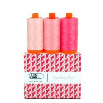 Aurifil Color Builder 3pc Set - Sardinia Pink, Image