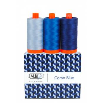 Aurifil Color Builder 3pc Set - Como Blue, Image