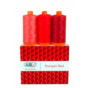 Aurifil Color Builder 3pc Set - Pompeii Red, Image