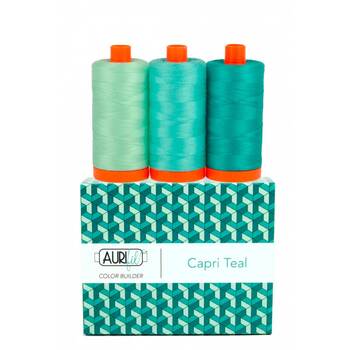 Aurifil Color Builder 3pc Set - Capri Teal