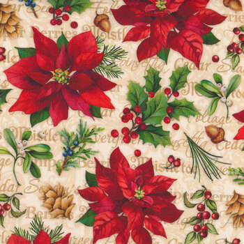 Old Time Christmas DP24136-12 by Northcott Fabrics, Image