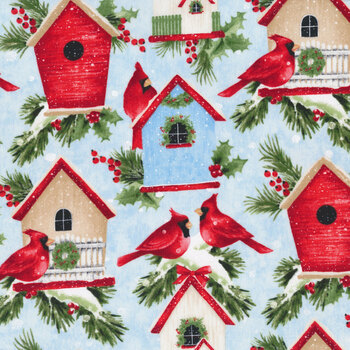 Winter Welcome 24092-42 by Northcott Fabrics REM, Image