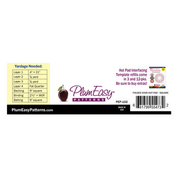 Folded Star Hot Pad Pattern - 8