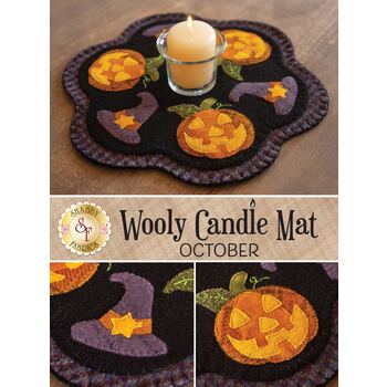  Wooly Candle Mat - October - Wool Kit, Image