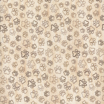 I Love My Dog DOG-CD8556 NATURE by Timeless Treasures Fabrics, Image