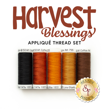 Harvest Blessings Wall Hanging - 5pc Appliqué Thread Set