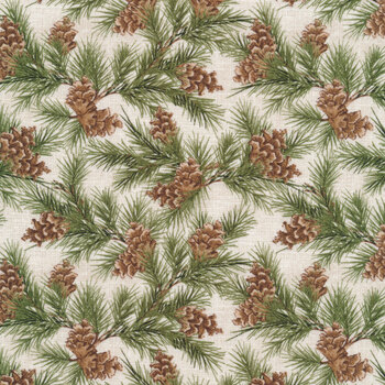 Season of Heart 39703-172 Branch Toss Ivory by Wilmington Prints, Image