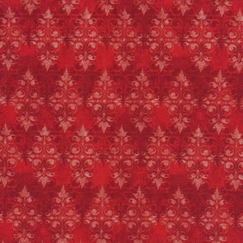 Season of Heart 39705-331 Filigree Red by Wilmington Prints, Image