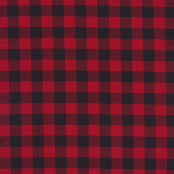 Season of Heart 39706-939 Buffalo Plaid Black by Wilmington Prints, Image