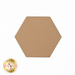 A light brown hexagon shape on a white background, with a logo for Shabby Fabrics in the bottom left corner.