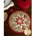 The beige La Rose Rouge folded star hot pad