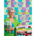 A smiling woman with glasses stands proudly among colorful rolls of fabric. The title Easy Peasy 3-Yard Quilts is prominently displayed at the top, with the subtitle indicating it features 8 fast and fun lap quilt designs using just 3 yards of fabric. The author’s name, Donna Robertson, is noted at the bottom.