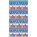 Birthday party themed border stripe fabric