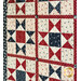 The beautiful Ohio Star blocks in the Patriotic Star Quilt