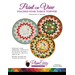 Front cover of the Point of View Folded Star Table Topper pattern showing three round table toppers