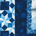 Scan of the fabric, demonstrating scale of the design and showing details on the polar bear's face.