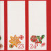 A festive advent calendar featuring two blank spaces, labeled 23 and 24, with holiday-themed decorations including a gingerbread star, candy canes, and a decorative wreath.