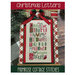 The front of the Christmas Letters pattern showing the finished cross stitch project