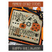 The front of the Happy Halloween Cross Stitch pattern showing the finished project.