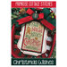 The front of the Christmas Wishes Cross Stitch pattern by Primrose Cottage showing the finished project.