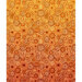 A geometric tonal ombre that is brown at one selvage and transitions to a lighter gold at the opposite selvage