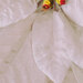 A small swatch of Dream Big Holiday panel, showing detail of flower petals