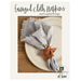 The front of the Fringed Cloth Napkins and Napkin Rings pattern by Shabby Fabrics At Home