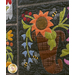 A close up image of a floral arrangement on a Simple Blessings BOM Quilt.