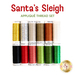 An image of a Santa's Sleigh Thread Set.