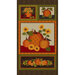 Full image of A Wooly Autumn panel with pumpkins and sunflowers