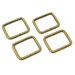 Sallie Tomato 1" Rectangle Rings - Antique Brass - 4pk