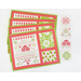 Placemats featuring a Christmas themed cross stitch sample panel print.