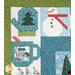 Quilt border featuring mug, mitten, and snowman.