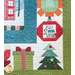 Quilt border featuring a present, a Christmas tree, and an ornament.