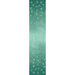 full ombre image of aqua ombre pattern with silver metallic snowflakes