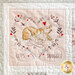 Close up image of one quilt block from the 