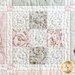  Close up image of one quilt block from the 