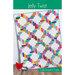 The front of the Jelly Twist pattern showing a colorful quilt with 2.5