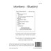 Scan of the back of the Montana - Bluebird pattern booklet showcasing fabric requirements