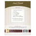 Back cover of the Aunt Dinah Throw Quilt pattern listing project requirements