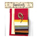 A package of fabric and floss kit from Bareroots featuring multiple sheets of felt in various colors, including red, yellow, and gray, along with a bundle of brown floss. The package displays the Bareroots logo at the top.