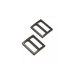 ByAnnie Black Metal 1" Widemouth Slider Rings - Set of Two