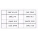 Table listing DMC color codes and their corresponding alternative colors.