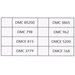 Table listing DMC color codes and their corresponding alternative colors.