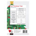 Back of the pattern, showing project materials and specifications.