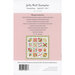 Back cover of Jelly Roll Sampler pattern from A Quilting Life listing fabric requirements