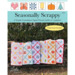 Front cover of the pattern book showing the six completed quilts draped over a wooden fence, outdoors.