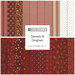 Collage image of the fabrics included in the Garnets & Gingham collection